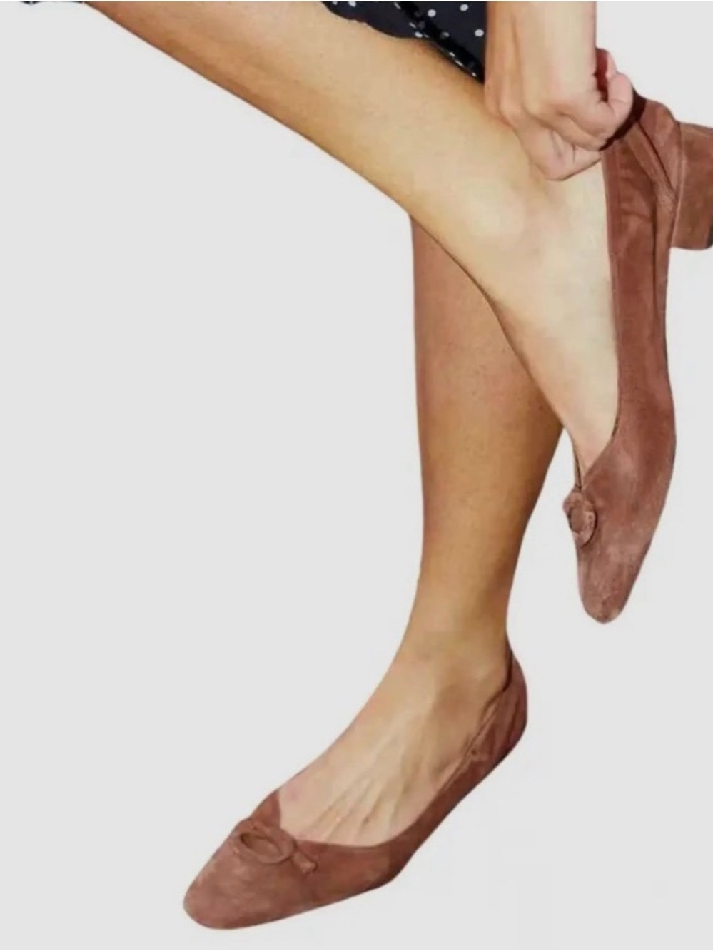 Rouje Stella Suede Ballet Flat (Size 39)